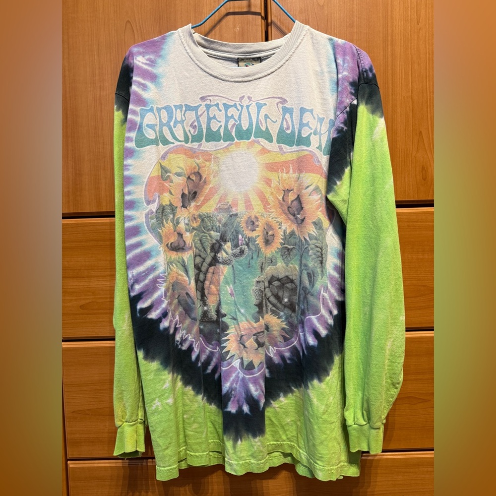 Liquid Blue Grateful Dead Sunflower Tie-Dye Long Sleeve